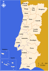 File:Mapa de Portugal - Distritos plain.png - Wikipedia