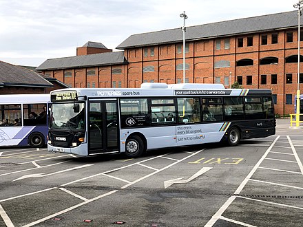 First Potteries Scania Omnicity in Stoke on Trent (January 2020