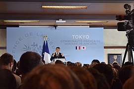 President Macron meeting the French community in Tokyo 03.jpg