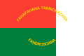 Flaga prezydenta Gabriela Ramanantsoy z lat 1972–1975, rewers