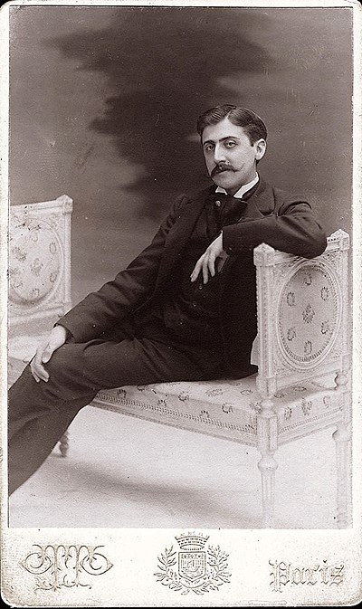 Photo-carte de visite de Marcel Proust, par Otto Wegener, vers 1895