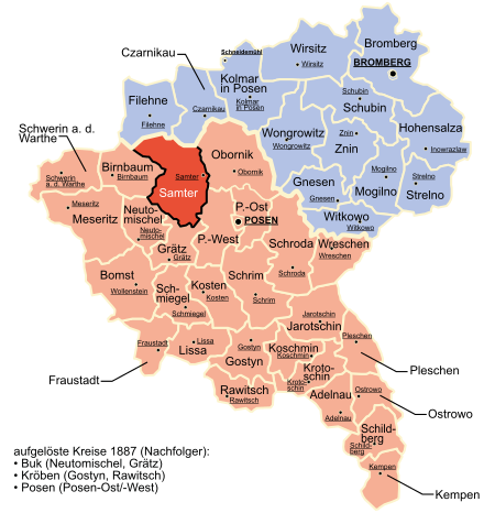 Province Posen divisions Samter