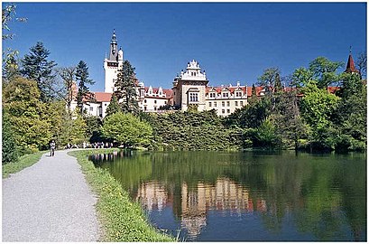 Château de Průhonice : le parc.