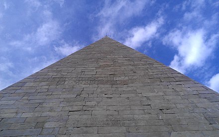 Detail of pyramid top