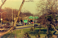 The Southern Parkway in Springfield Gardens, built along the Conduit corridor. Queens spfld belt.png