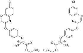 Structural formula of Quizalofop