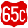 RO Roadsign 65C.svg