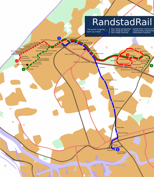 RandstadRail netwerk 2009