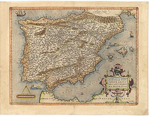 300px regni hispaniae %28from theatrum orbis terrarum%2c 1601%29%2c by abraham ortelius