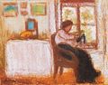 Sewing Woman by the Window (1905)