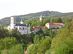 Rožmberk nad Vltavou, od jihozápadu, hrad.jpg