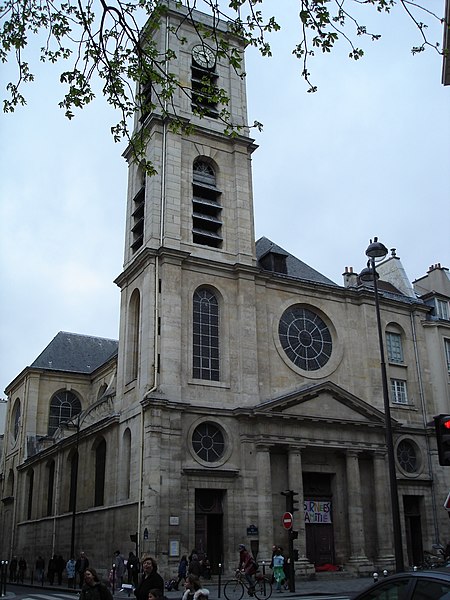 File:Rue Saint-Jacques Eglise saint Jacques du haut Pas.JPG