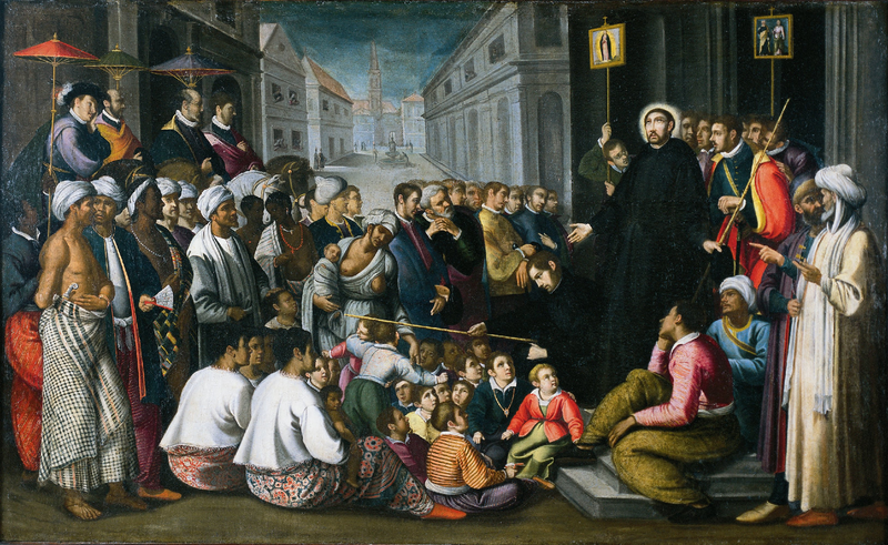 File:São Francisco Xavier pregando em Goa (1610) - André Reinoso (Museu de São Roque).png