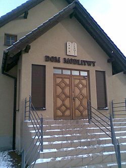 a közösség egy imaháza Lengyelországban