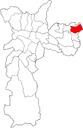 Sous-préfecture de Itaim pauliste - Carte