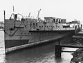 SS Seeandbee being converted into USS Wolverine (IX-64) at Buffalo (USA), New York, in early 1942 (NH 81057).jpg