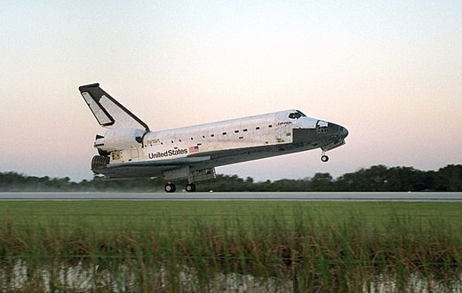 Landing van Columbia, foto: NASA