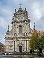 * Nomination Saint Michael church in Leuven, Flemish Brabant, Belgium. --Tournasol7 05:45, 16 November 2023 (UTC) * Decline This has CA on the upper parts, and like the town hall picture it seems a bit distorted (too high). --Plozessor 05:52, 16 November 2023 (UTC) I am sorry, but I do not agree. I do not see distortion here. The remnants of the removal of CAs are almost undiagnostic.--Tournasol7 07:51, 16 November 2023 (UTC) Compared to other pictures of that church, the bottom is too low (vertically too small) and the top is too high (vertically too big). Like with the other picture, I think this happens due to the software/method you're using for perspective correction. --Plozessor 08:13, 16 November 2023 (UTC)  Oppose Declining this for the reasons stated above, so that you can oppose and have it moved to Discussions. --Plozessor 04:28, 18 November 2023 (UTC)