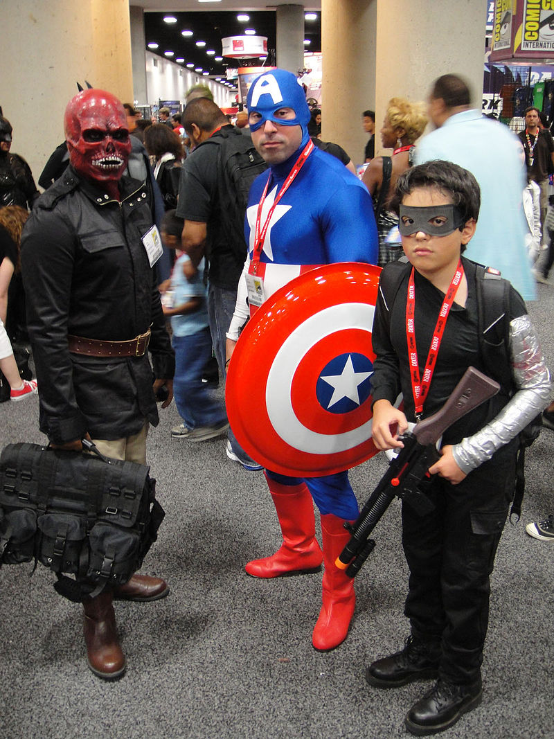 File:San Diego Comic-Con 2011 - Red Skull, Captain America, Winter