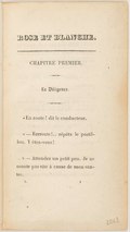 CHAPITRE PREMIER. La Diligence. « En route ! dit le conducteur. « — Rrrroute !… répéta le postillon. Y êtes-vous ! « — Attendez un petit peu. Je ne monte pas vite à cause de mon ventre.