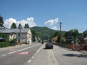 Strada principală în satul Vama