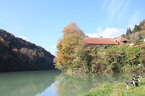 River Drava with Lippitzbach castle