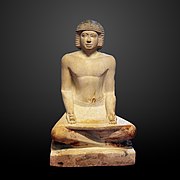 Statue of a Seated Scribe - Egypt Museum