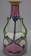 Mintons "Secessionist Ware" vase, 1900s; a factory-made range