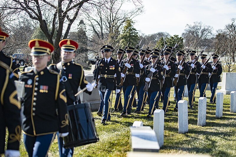 File:Senator Robert Dole received Military Funeral Honors with Funeral Escort at Arlington National Cemetery on February 2, 2022 06.jpg