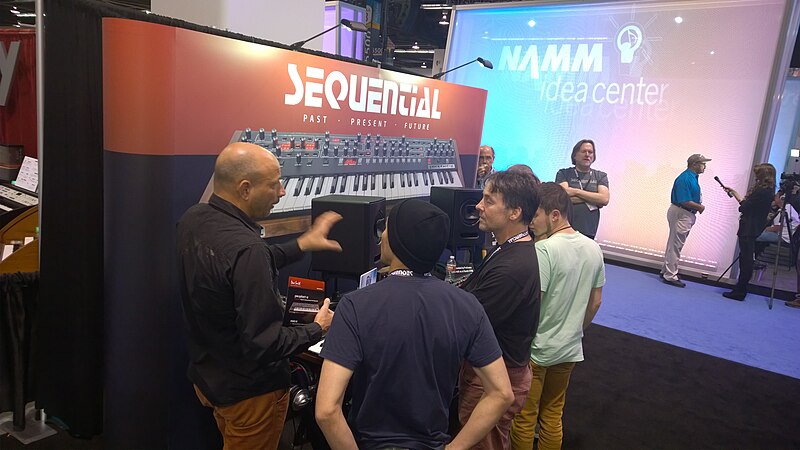 File:Sequential booth, adjacent to NAMM idea center - 2015 NAMM Show.jpg