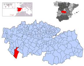 Poziția localității Sevilleja de la Jara