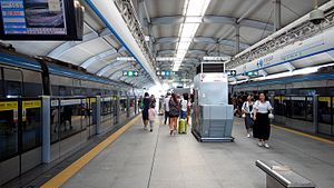 Shenzhen Metro Line 3 Nanlian Sta Platform.jpg