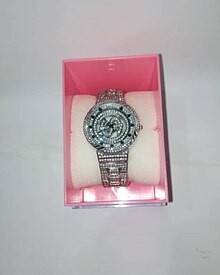 Silver fancy wristwatch