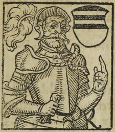 Smil z Obřan (kresba B. Paprockého, Zrcadlo slavného Markrabství moravského, 1593)
