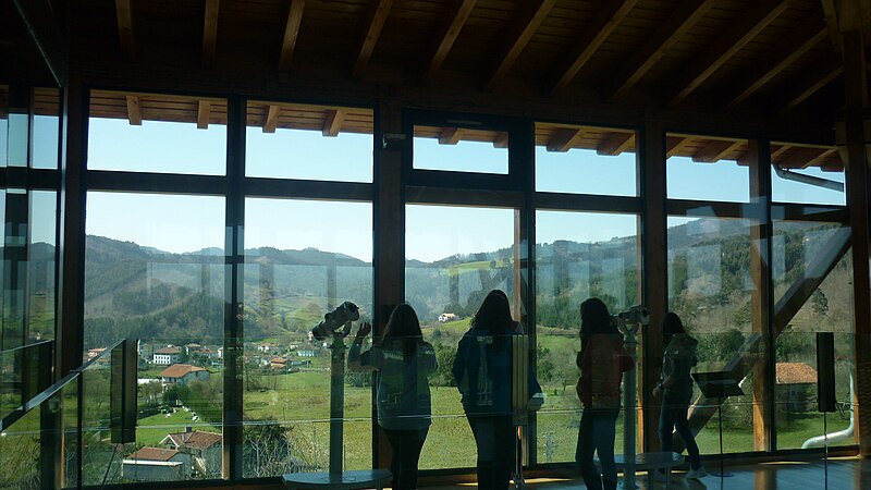 File:Some girls at Madariaga Tower Busturia Biscay.JPG