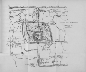 Bản đồ thành Sơn Tây năm 1883