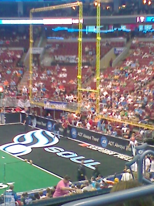 One of the Philadelphia Soul's end zones