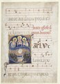 South Italy, 13th century - Initial Salve sancta parens with the Virgin Adored by Angels, and Singing - 1951.313 - Cleveland Museum of Art.tif