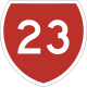 Státní silnice 23 NZ.svg