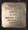 Stolperstein Friedbergstr 7 (Charl) Franz Joseph Unger.jpg