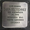 Stolperstein für Sara Goldschmidt geb. Windmüller