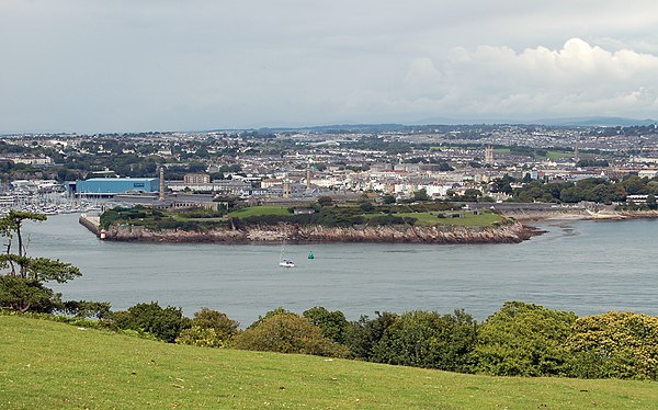 Stonehouse from Mount Edgcumbe