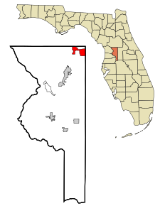 Kart over The Villages (Florida)