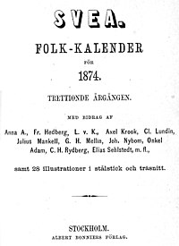 SVEA. Folk-Kalender 1874