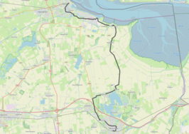 Tramlijn Winschoten - Delfzijl op de kaart