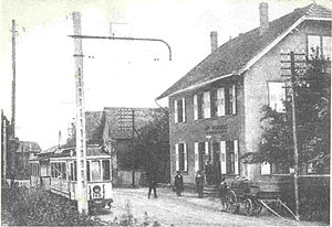 Le tramway Strasbourg-Truchtersheim comportait un arrêt à Offenheim (ici en 1925) ainsi qu'à Stutzheim.