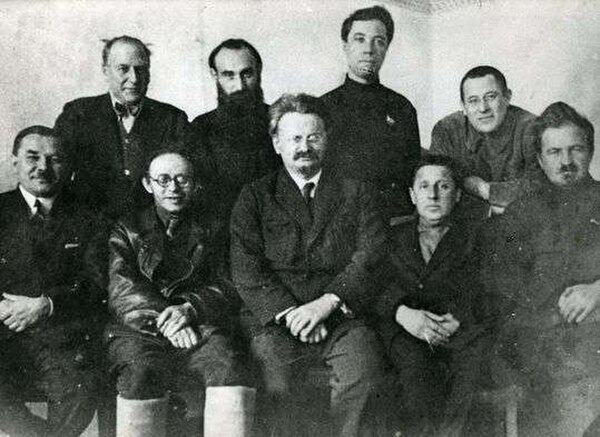 Opposition leaders in 1927, shortly before they were expelled from Moscow.