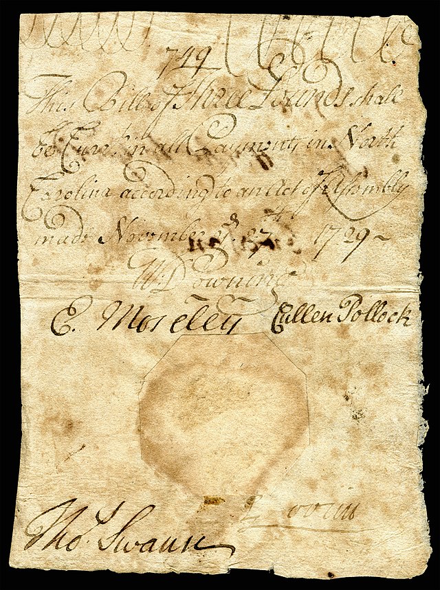 Early American currency