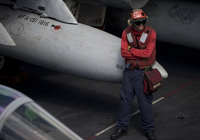 File:US Navy 111228-N-JN664-139 A Sailor stands by during flight operations aboard the Nimitz-class aircraft carrier USS Abraham Lincoln (CVN 72).jpg