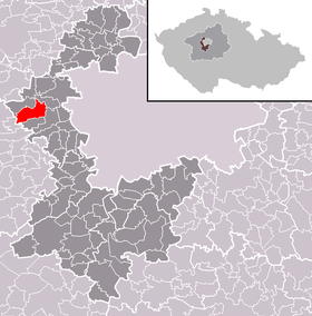 Locatie van Úhonice